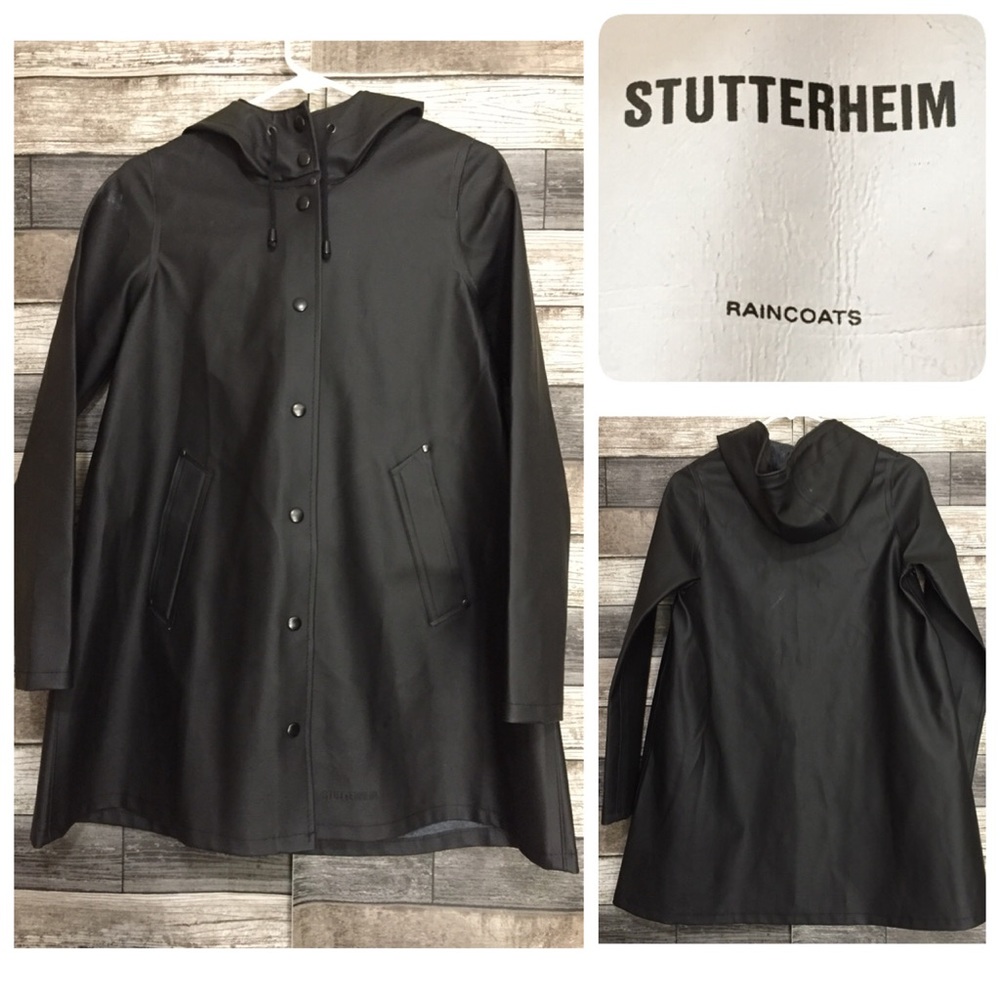 Stutterheim Black Raincoat